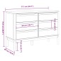 vidaXL Cómoda cajonera FLORO madera maciza de pino marrón cera