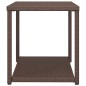 vidaXL Mesa auxiliar ratán sintético marrón 55x45x49 cm vidaXL Mesa auxiliar ratán sintético marrón 55x45x49 cm
