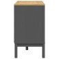 vidaXL Cómoda cajonera FLORO madera maciza de pino gris vidaXL Cómoda cajonera FLORO madera maciza de pino gris