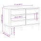 vidaXL Cómoda cajonera FLORO madera maciza de pino gris vidaXL Cómoda cajonera FLORO madera maciza de pino gris