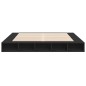 vidaXL Estructura de cama madera de ingeniería negra 200x200 cm