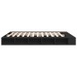 vidaXL Estructura de cama madera de ingeniería negra 200x200 cm