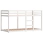 vidaXL Litera con cortinas madera maciza de pino azul 75x190 cm