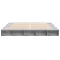 vidaXL Estructura de cama madera de ingeniería gris hormigón 180x200cm vidaXL Estructura de cama madera de ingeniería gris hormigón 180x200cm