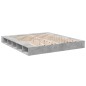 vidaXL Estructura de cama madera de ingeniería gris hormigón 180x200cm vidaXL Estructura de cama madera de ingeniería gris hormigón 180x200cm