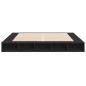 vidaXL Estructura de cama madera de ingeniería negra 180x200 cm