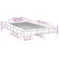 vidaXL Estructura de cama madera de ingeniería marrón roble 150x200 cm vidaXL Estructura de cama madera de ingeniería marrón roble 150x200 cm