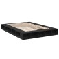 vidaXL Estructura de cama madera de ingeniería negra 160x200 cm