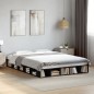 vidaXL Estructura de cama madera de ingeniería negra 160x200 cm