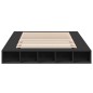 vidaXL Estructura de cama madera de ingeniería negra 160x200 cm