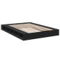 vidaXL Estructura de cama madera de ingeniería negra 160x200 cm