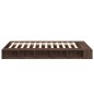 vidaXL Estructura de cama madera de ingeniería marrón roble 120x200 cm vidaXL Estructura de cama madera de ingeniería marrón roble 120x200 cm