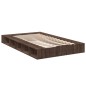 vidaXL Estructura de cama madera de ingeniería marrón roble 120x200 cm vidaXL Estructura de cama madera de ingeniería marrón roble 120x200 cm