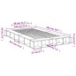 vidaXL Estructura de cama madera de ingeniería marrón roble 120x200 cm vidaXL Estructura de cama madera de ingeniería marrón roble 120x200 cm