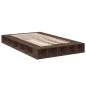 vidaXL Estructura de cama madera de ingeniería marrón roble 140x190 cm vidaXL Estructura de cama madera de ingeniería marrón roble 140x190 cm