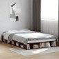 vidaXL Estructura de cama madera de ingeniería marrón roble 140x190 cm vidaXL Estructura de cama madera de ingeniería marrón roble 140x190 cm