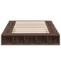 vidaXL Estructura de cama madera de ingeniería marrón roble 140x190 cm vidaXL Estructura de cama madera de ingeniería marrón roble 140x190 cm