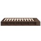 vidaXL Estructura de cama madera de ingeniería marrón roble 140x190 cm vidaXL Estructura de cama madera de ingeniería marrón roble 140x190 cm