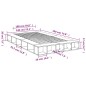 vidaXL Estructura de cama madera de ingeniería marrón roble 140x190 cm vidaXL Estructura de cama madera de ingeniería marrón roble 140x190 cm