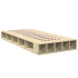 vidaXL Estructura de cama madera de ingeniería roble Sonoma 100x200 cm