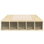 vidaXL Estructura de cama madera de ingeniería roble Sonoma 100x200 cm