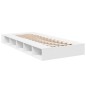 vidaXL Estructura de cama madera de ingeniería blanca 100x200 cm vidaXL Estructura de cama madera de ingeniería blanca 100x200 cm