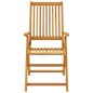vidaXL Juego de comedor de jardín 5 piezas madera maciza de acacia vidaXL Juego de comedor de jardín 5 piezas madera maciza de acacia