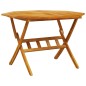 vidaXL Set de comedor de jardín plegable 5 pzas madera maciza acacia vidaXL Set de comedor de jardín plegable 5 pzas madera maciza acacia