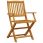 vidaXL Set de comedor de jardín plegable 5 pzas madera maciza acacia vidaXL Set de comedor de jardín plegable 5 pzas madera maciza acacia