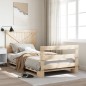 vidaXL Estructura de cama con cabecero madera maciza pino 100x200 cm vidaXL Estructura de cama con cabecero madera maciza pino 100x200 cm