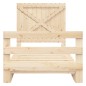 vidaXL Estructura de cama con cabecero madera maciza pino 100x200 cm vidaXL Estructura de cama con cabecero madera maciza pino 100x200 cm