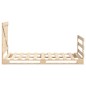 vidaXL Estructura de cama con cabecero madera maciza pino 100x200 cm vidaXL Estructura de cama con cabecero madera maciza pino 100x200 cm