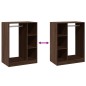 vidaXL Armario de madera de ingeniería marrón roble 77x48x102 cm vidaXL Armario de madera de ingeniería marrón roble 77x48x102 cm
