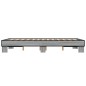 vidaXL Estructura cama madera ingeniería metal gris Sonoma 120x200 cm vidaXL Estructura cama madera ingeniería metal gris Sonoma 120x200 cm
