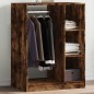 vidaXL Armario de madera de ingeniería roble ahumado 77x48x102 cm vidaXL Armario de madera de ingeniería roble ahumado 77x48x102 cm