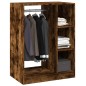 vidaXL Armario de madera de ingeniería roble ahumado 77x48x102 cm vidaXL Armario de madera de ingeniería roble ahumado 77x48x102 cm
