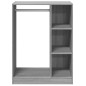 vidaXL Armario de madera de ingeniería roble ahumado 77x48x102 cm vidaXL Armario de madera de ingeniería roble ahumado 77x48x102 cm