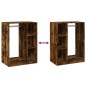 vidaXL Armario de madera de ingeniería roble ahumado 77x48x102 cm vidaXL Armario de madera de ingeniería roble ahumado 77x48x102 cm