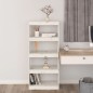 vidaXL Estantería/divisor de espacios madera pino blanco 60x30x135,5cm vidaXL Estantería/divisor de espacios madera pino blanco 60x30x135,5cm