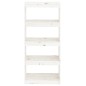 vidaXL Estantería/divisor de espacios madera pino blanco 60x30x135,5cm vidaXL Estantería/divisor de espacios madera pino blanco 60x30x135,5cm