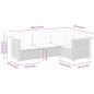 vidaXL Set de sofás de jardín 4 pzas y cojines ratán sintético gris vidaXL Set de sofás de jardín 4 pzas y cojines ratán sintético gris