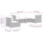 vidaXL Juego de sofás jardín con cojines 5 pzas ratán sintético gris vidaXL Juego de sofás jardín con cojines 5 pzas ratán sintético gris