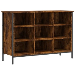 vidaXL Zapatero madera de ingeniería roble ahumado 100x35x70 cm