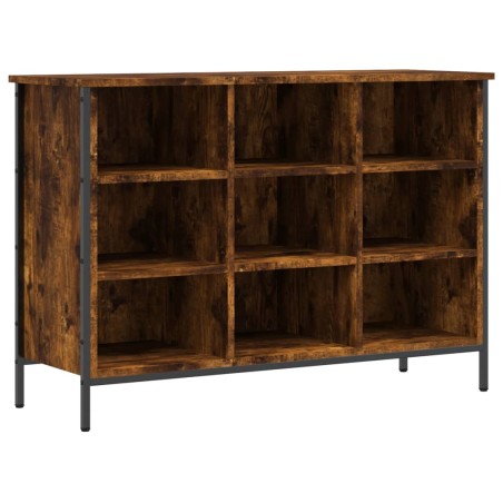 vidaXL Zapatero madera de ingeniería roble ahumado 100x35x70 cm