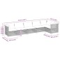 vidaXL Set de sofás de jardín 6 piezas y cojines ratán sintético negro vidaXL Set de sofás de jardín 6 piezas y cojines ratán sintético negro