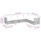 vidaXL Set de sofás de jardín 6 piezas y cojines ratán sintético negro vidaXL Set de sofás de jardín 6 piezas y cojines ratán sintético negro