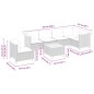 vidaXL Set de sofás de jardín 7 pzas con cojines ratán sintético gris vidaXL Set de sofás de jardín 7 pzas con cojines ratán sintético gris