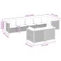 vidaXL Set de sofás de jardín 8 pzas y cojines ratán sintético gris vidaXL Set de sofás de jardín 8 pzas y cojines ratán sintético gris