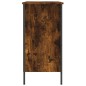 vidaXL Zapatero madera de ingeniería roble ahumado 100x35x70 cm vidaXL Zapatero madera de ingeniería roble ahumado 100x35x70 cm