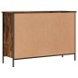 vidaXL Zapatero madera de ingeniería roble ahumado 100x35x70 cm vidaXL Zapatero madera de ingeniería roble ahumado 100x35x70 cm